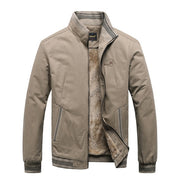 2021 Autumn Men Jackets 100% Cotton Chaqueta Casual Solid Fashion  High Quality