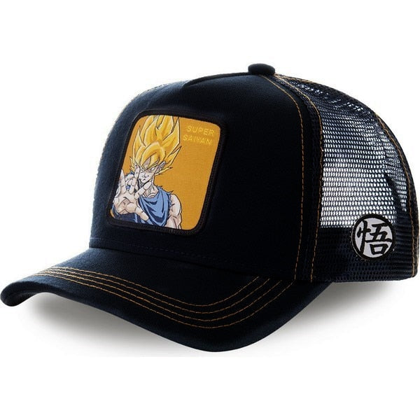 Newest Dragon Ball & Naruto Anime Mesh Cap Hot Style Patch Trucker Hat