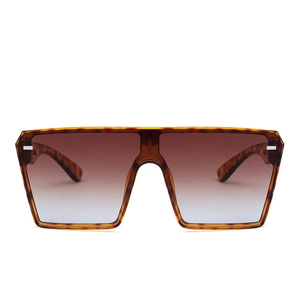 New Fashion Oversized Square Sunglasses Retro Gradient Big Frame